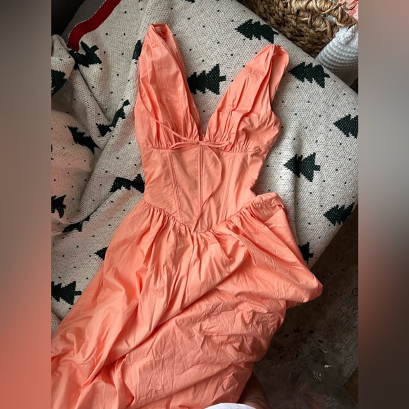 House of CB EMMELINA SORBET COTTON CORSET SUNDRESS - Picture 2 of 6